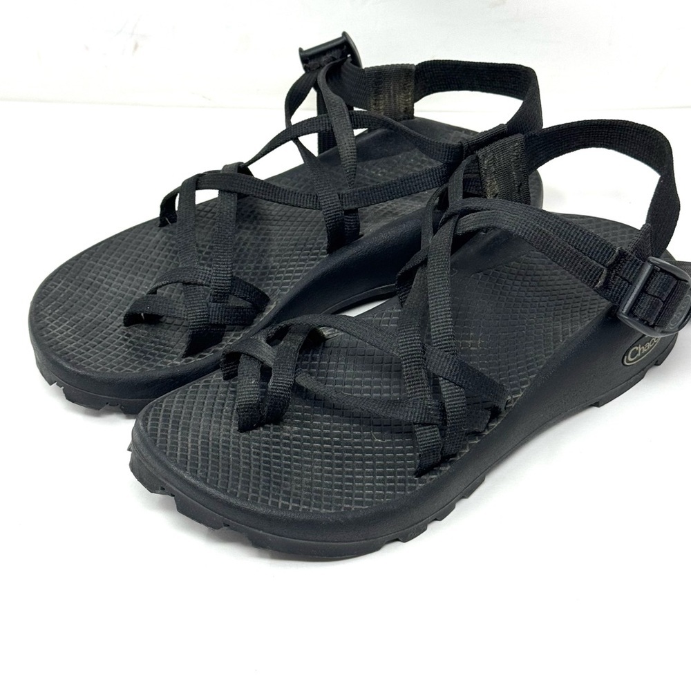 Chaco ZX/2 Classic Black Strappy Sport Sandals Women’s Sz 8 - Picture 1 of 4